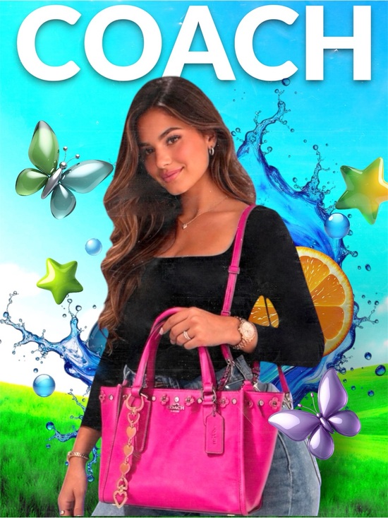 Coach Handbags - COACH Y2K soho shoulder bag Hot Pink Leather Tote handbag crossbody purse
